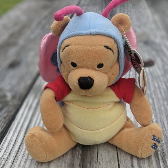 Ty Easter Egg Beanie Baby and Butterfly Easter Pooh Bear Vintage Bundle Set of 2 - Picture 8 of 12